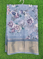 Load image into Gallery viewer, Lovely Soft Crepe Organza Saree in Digital Print
