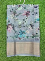 Load image into Gallery viewer, Lovely Soft Crepe Organza Saree in Digital Print
