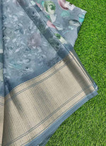 Load image into Gallery viewer, Lovely Soft Crepe Organza Saree in Digital Print
