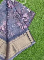 Load image into Gallery viewer, Lovely Soft Crepe Organza Saree in Digital Print
