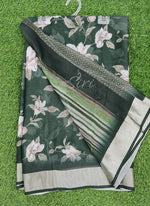 Load image into Gallery viewer, Lovely Digital Print Moss Georgette Saree
