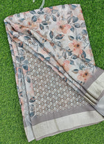 Load image into Gallery viewer, Lovely Digital Print Moss Georgette Saree
