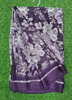 Load image into Gallery viewer, Lovely Moss Georgette Saree in Satin Borders
