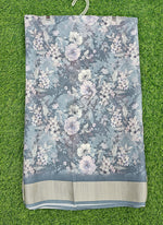 Load image into Gallery viewer, Lovely Digital Print Moss Georgette Saree
