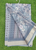 Load image into Gallery viewer, Lovely Digital Print Moss Georgette Saree
