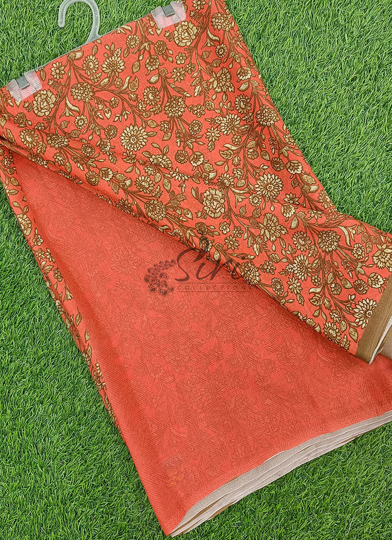 Digital Print Crepe Georgette Saree