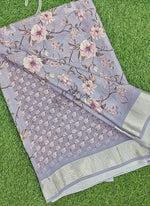 Load image into Gallery viewer, Lovely Digital Print Moss Georgette Saree
