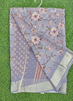 Load image into Gallery viewer, Lovely Digital Print Moss Georgette Saree
