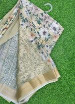 Load image into Gallery viewer, Lovely Digital Print Moss Georgette Saree
