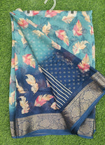 Load image into Gallery viewer, Lovely Printed Georgette Saree in Self Design
