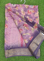 Load image into Gallery viewer, Lovely Printed Georgette Saree in Self Design
