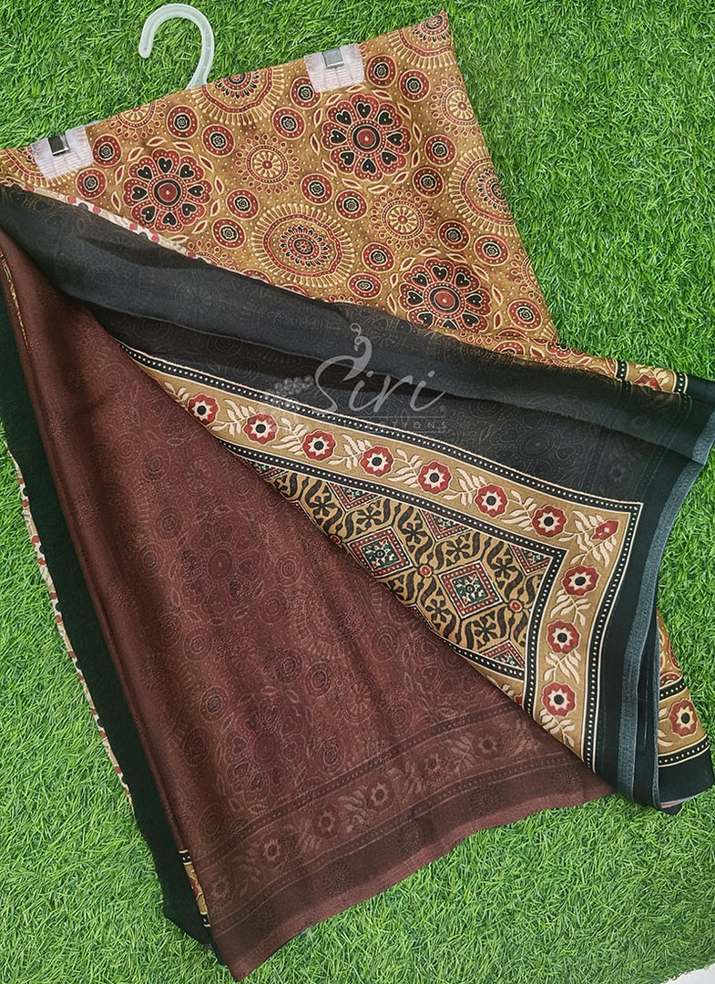 Digital Print Soft Georgette Saree