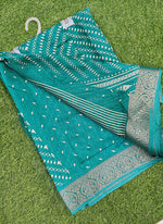 Load image into Gallery viewer, Latest Printed Moss Georgette Saree
