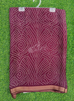 Load image into Gallery viewer, Beautiful Printed Moss Georgette Saree
