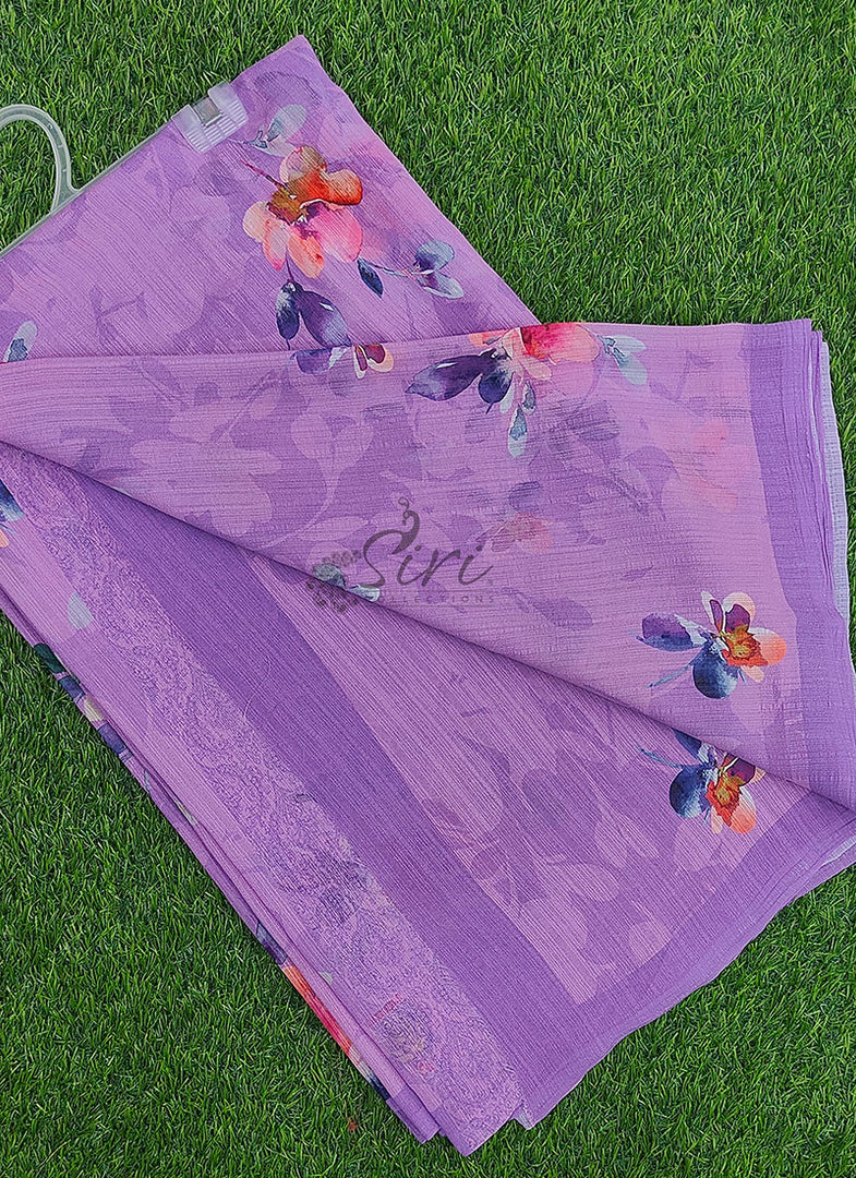 Beautiful Digital Print Georgette Saree with Blouse
