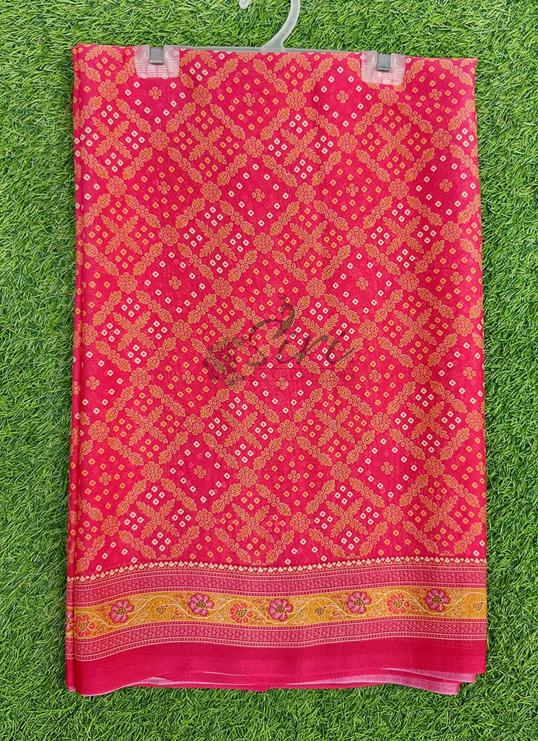 Latest Digital Print Crepe Georgette Saree