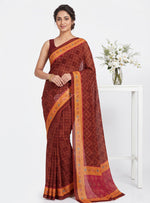 Load image into Gallery viewer, Latest Digital Print Crepe Georgette Saree