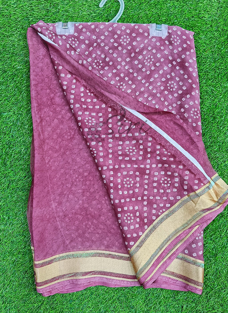 Beautiful Printed Georgette Saree