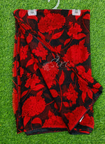 Load image into Gallery viewer, Beautiful Black Red Georgette Saree

