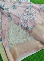 Load image into Gallery viewer, Lovely Digital Print Moss Georgette Saree
