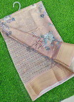 Load image into Gallery viewer, Lovely Digital Print Moss Georgette Saree
