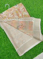 Load image into Gallery viewer, Beautiful Printed Moss Georgette Saree
