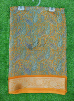 Load image into Gallery viewer, Beautiful Printed Moss Georgette Saree
