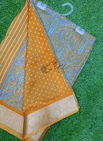 Load image into Gallery viewer, Beautiful Printed Moss Georgette Saree
