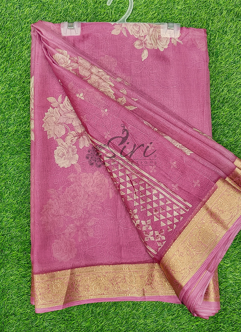 Lovely Printed Georgette Saree