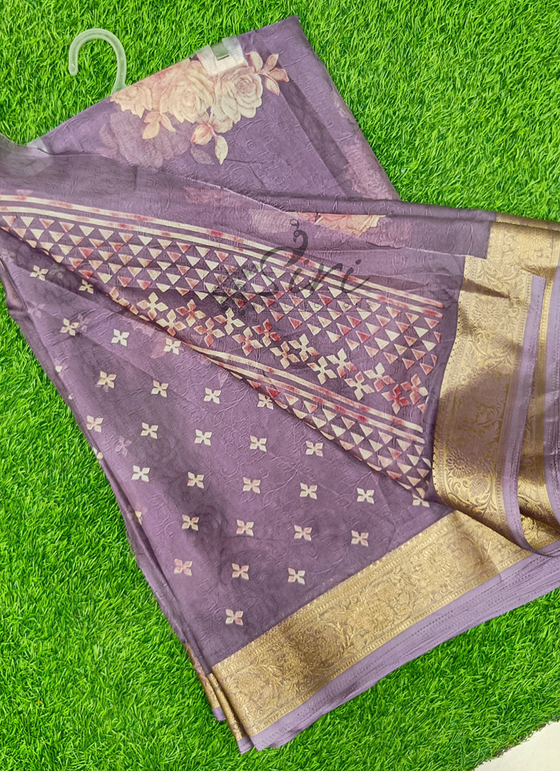 Lovely Printed Georgette Saree
