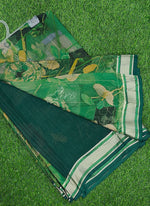 Load image into Gallery viewer, Beautiful Printed Moss Georgette Saree with Blouse
