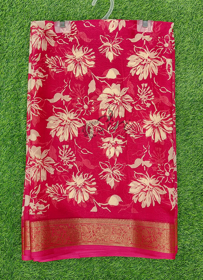 Lovely Printed Georgette Saree