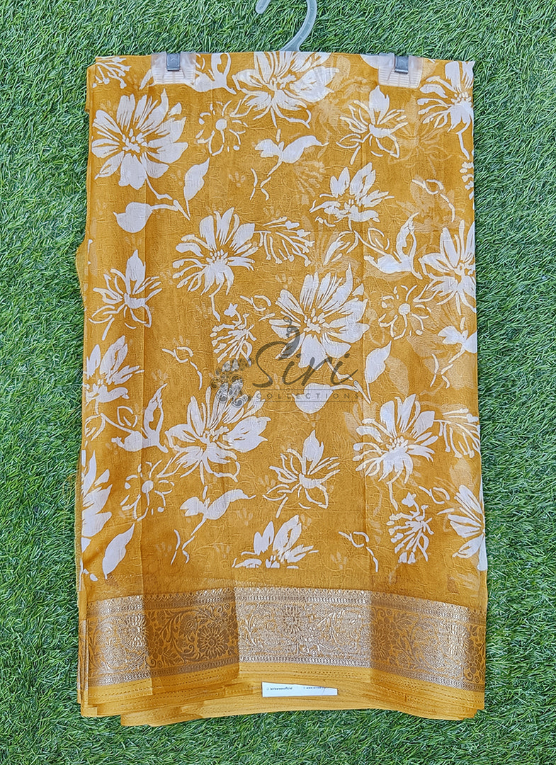 Lovely Printed Georgette Saree