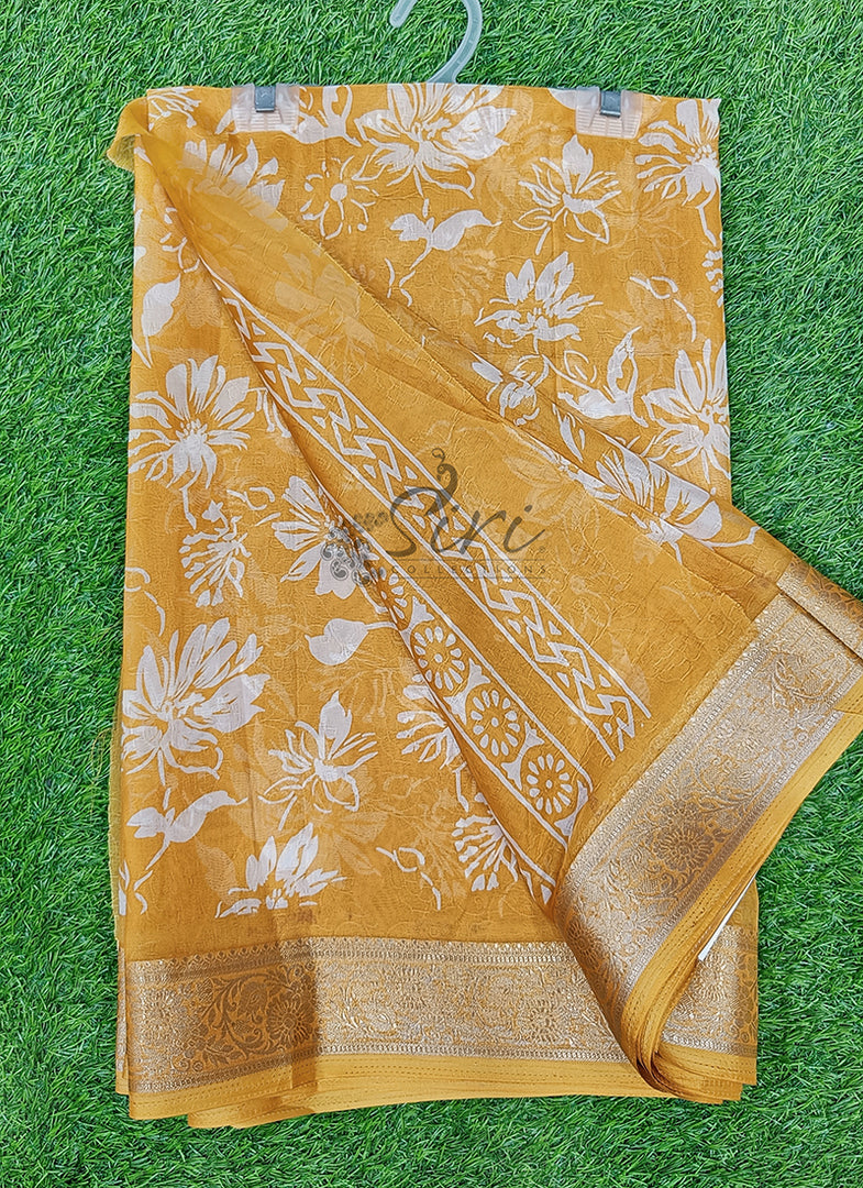 Lovely Printed Georgette Saree