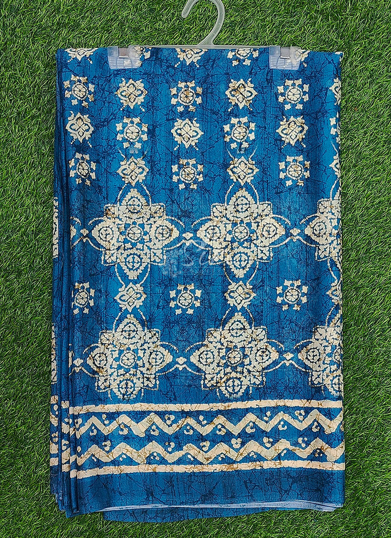 Premium Digital Print Crepe Georgette Saree with Blouse