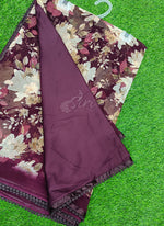 Load image into Gallery viewer, Printed Georgette Saree in Small Fancy Crochet Lace
