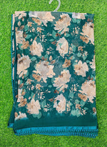 Load image into Gallery viewer, Printed Georgette Saree in Small Fancy Crochet Lace

