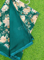 Load image into Gallery viewer, Printed Georgette Saree in Small Fancy Crochet Lace
