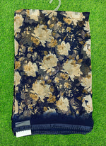 Load image into Gallery viewer, Printed Georgette Saree in Small Fancy Crochet Lace
