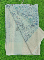 Load image into Gallery viewer, Lovely Pastel Shade Georgette Saree in Foil Print

