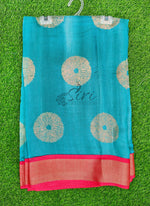 Load image into Gallery viewer, Vibrant Moss Georgette Saree
