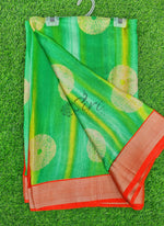 Load image into Gallery viewer, Vibrant Moss Georgette Saree

