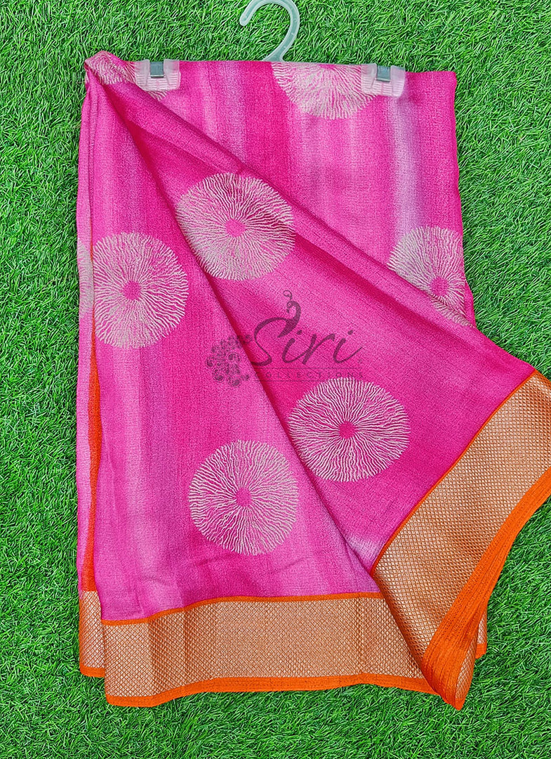 Vibrant Moss Georgette Saree