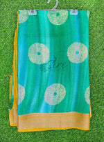 Load image into Gallery viewer, Vibrant Moss Georgette Saree

