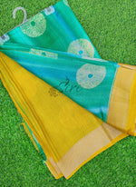 Load image into Gallery viewer, Vibrant Moss Georgette Saree
