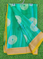 Load image into Gallery viewer, Vibrant Moss Georgette Saree

