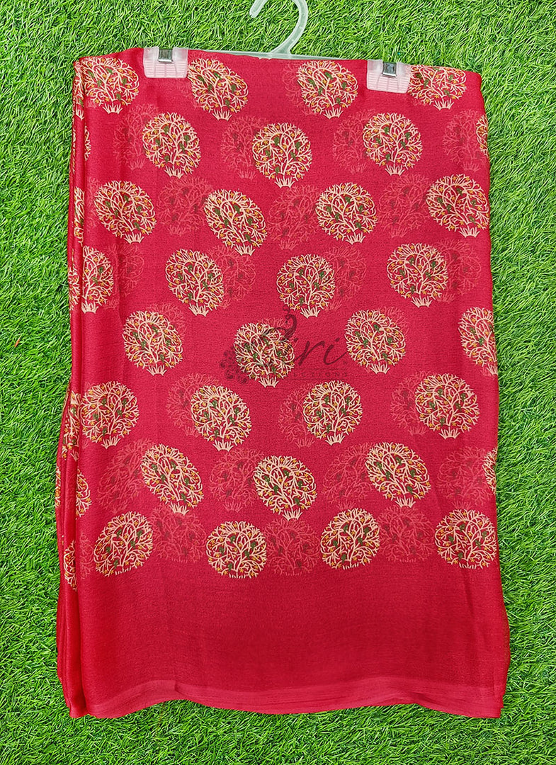 Lovely Georgette Saree in Self Shimmer Stripes