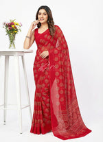 Load image into Gallery viewer, Lovely Georgette Saree in Self Shimmer Stripes