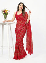 Load image into Gallery viewer, Lovely Georgette Saree in Self Shimmer Stripes