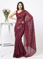 Load image into Gallery viewer, Lovely Georgette Saree in Self Shimmer Stripes